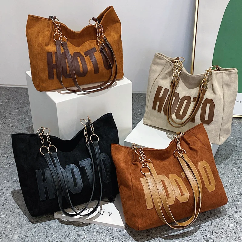 Large PU Leather Bag for Women 2023 New Luxury Handbags Vintage Tote Bag Female Portable Ol Business Briefcase Korean Style