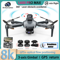 New LYZRC L600 PRO MAX Professional Drone 3-axis PTZ 8K HD Aerial Photography Wide-Angle GPS 5G FPV Brushless RC Quadcopter Toys