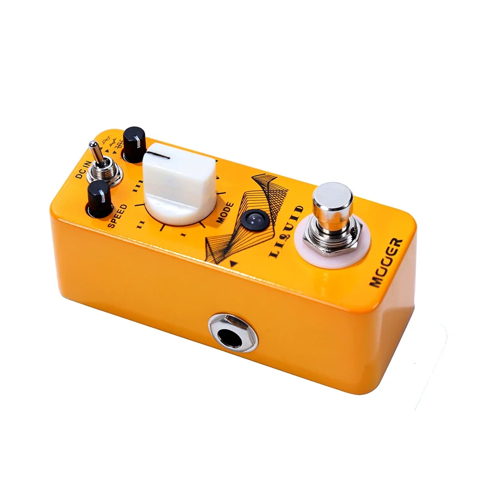 MOOER Liquid Guitar Effects Pedal Digital Phaser True Bypass Metal Shell Electric Guitar Effects 5 Presets And 3 Wave Options