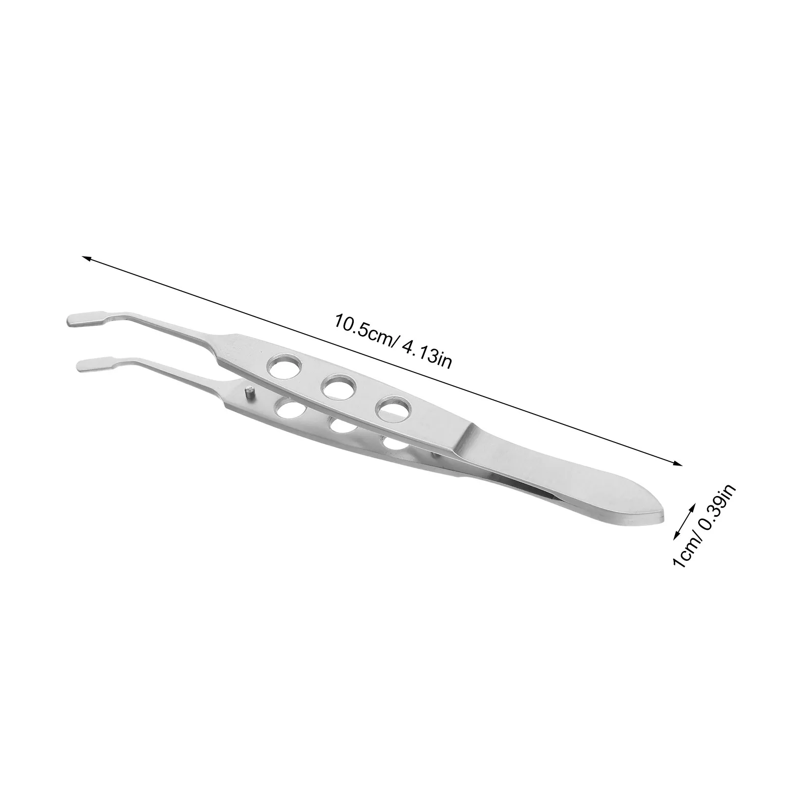 Meibomian Gland Expressor Forceps Professional Eyelid Massage Tweezers for Dry Eyes Rectangle Tip Stainless Steel Precision