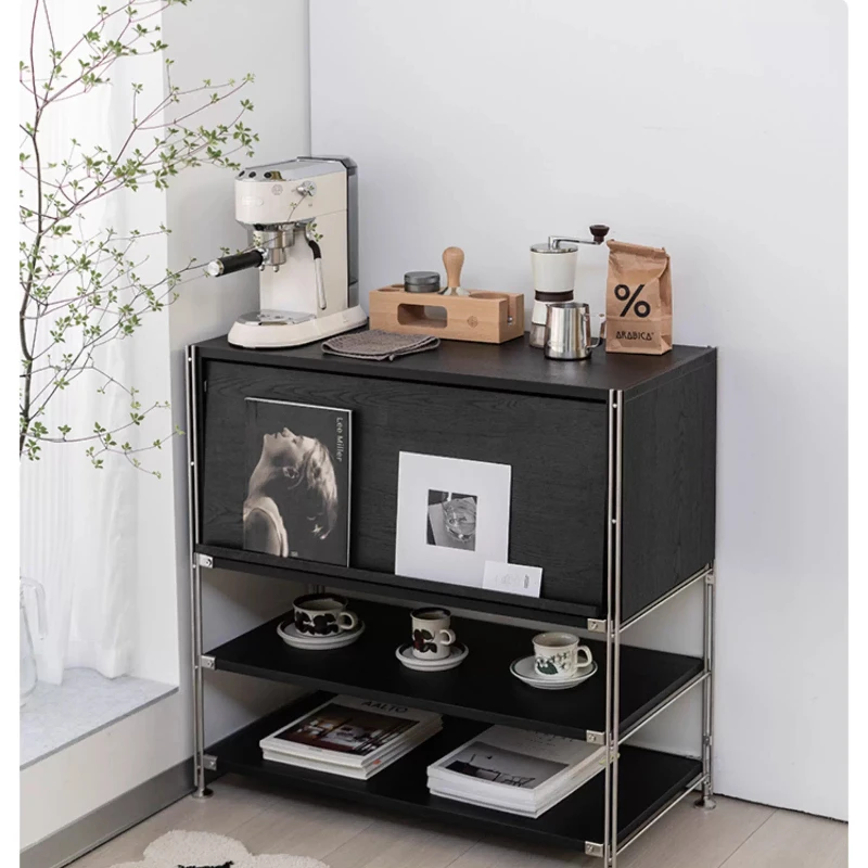 

M304 magazine rack ins Nordic living room side few black sofa side cabinet