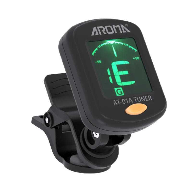 Acouway Guitar Ukulele Tuner Violin Bass Electronic Tuning Tuner Clip-On Chromatic Tuner 360 DegreeRotate With 5 Tuning Model