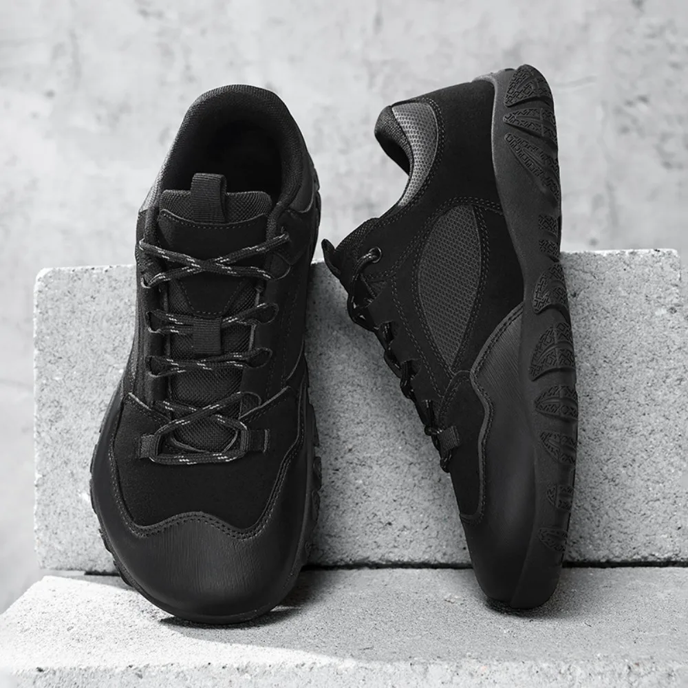 New Wide-toe Men's Shoes Casual Soft Sole Wide-Toe Shoes Walking Sneakers Outdoor Breathable Mesh Barefoot Shoes Large Size 48