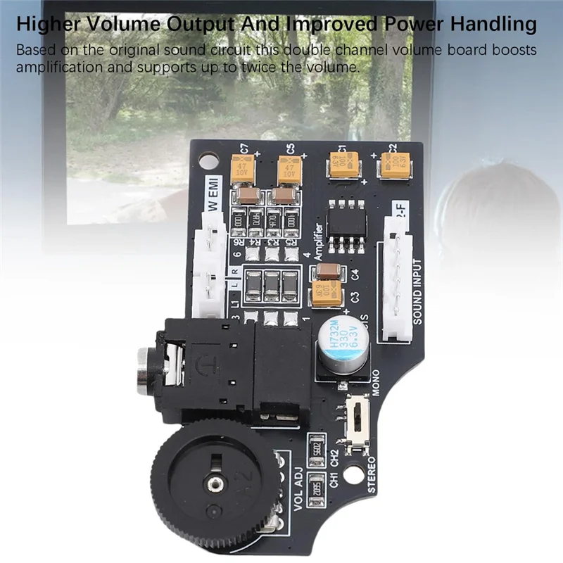 L52A-High Quality Dual Channel For SEGA GG Volume Audio Board Featuring ELNA Capacitors 2 Volume Output Designed For SEGA Game G