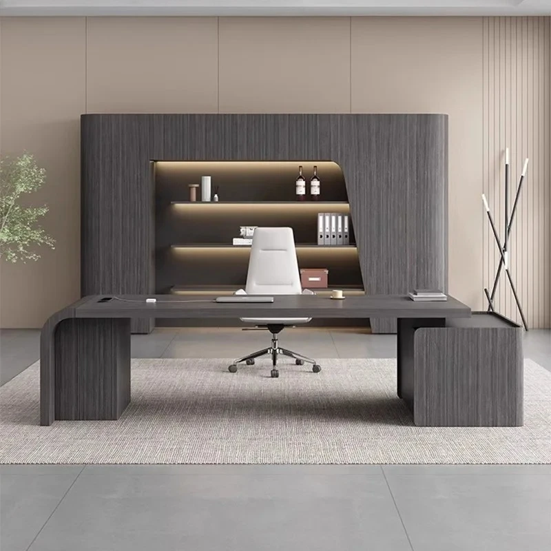 

Письменный стол B: Стол руководителя, для кабинета президента, высококлассный, современный, в стиле легкой роскоши