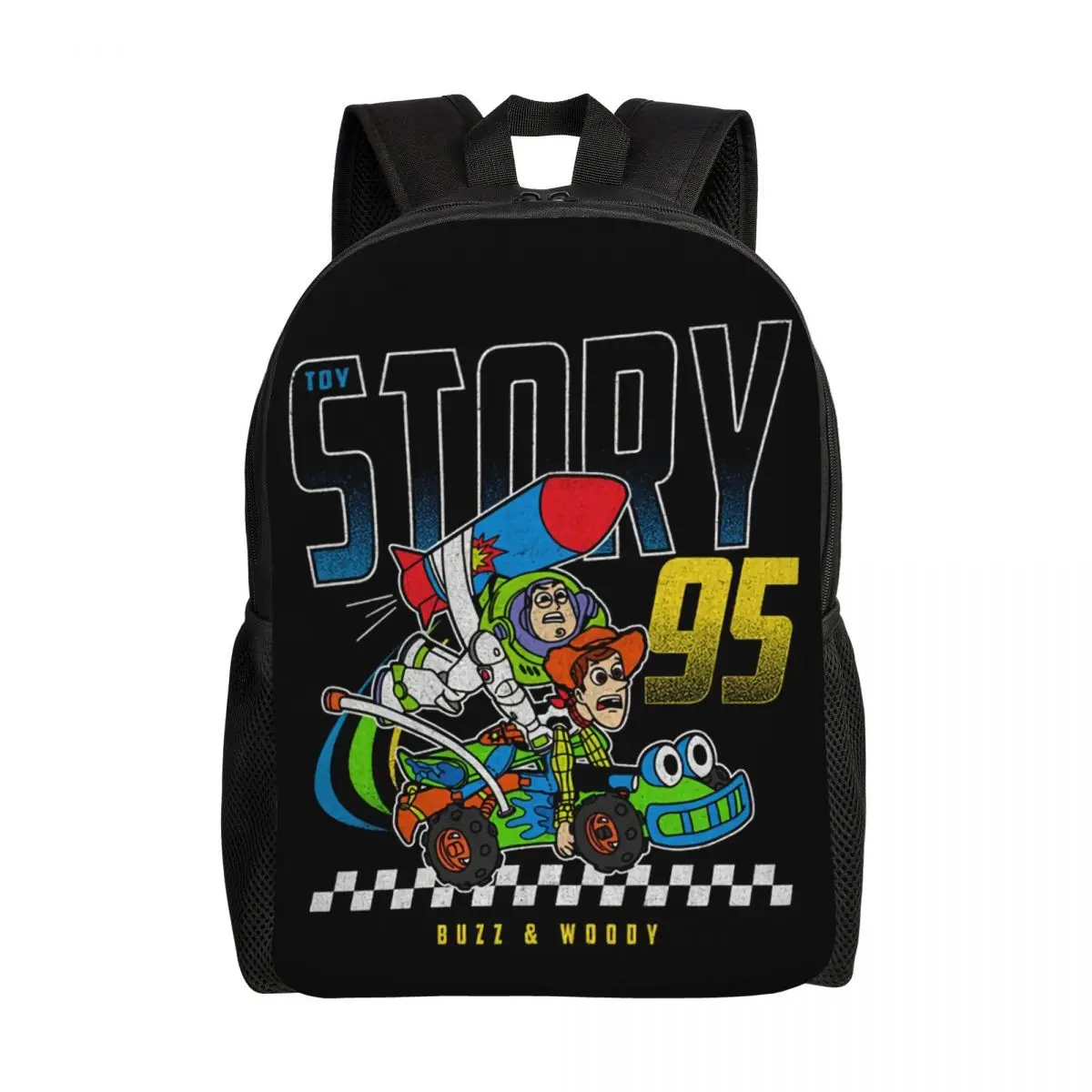 Custom Toy Story Buzz Lightyear Woody Cartoon Laptop Backpack Men Women Basic Bookbag for College School Student Bags