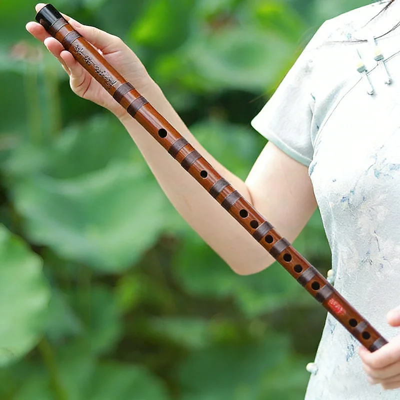 Beginner Bamboo Flute Detachable Durable Portable Transverse Flutes Professional Performance Flute Tradition Woodwind Instrument