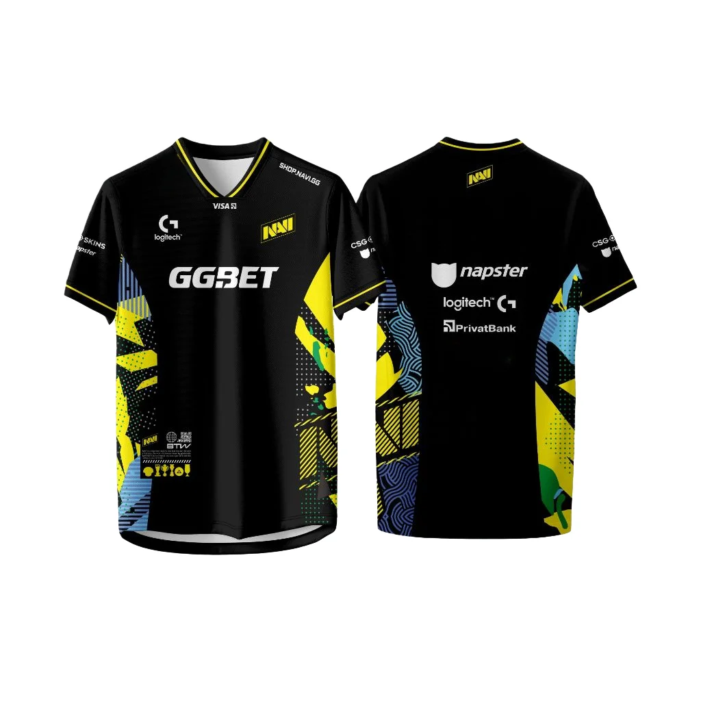 Camiseta NAVI 2026 Pro Kit Jersey CS2 Esports Club Team, Nuevos Uniformes, Camisetas con Cuello en V para Hombre y Mujer con Nombre Personalizable