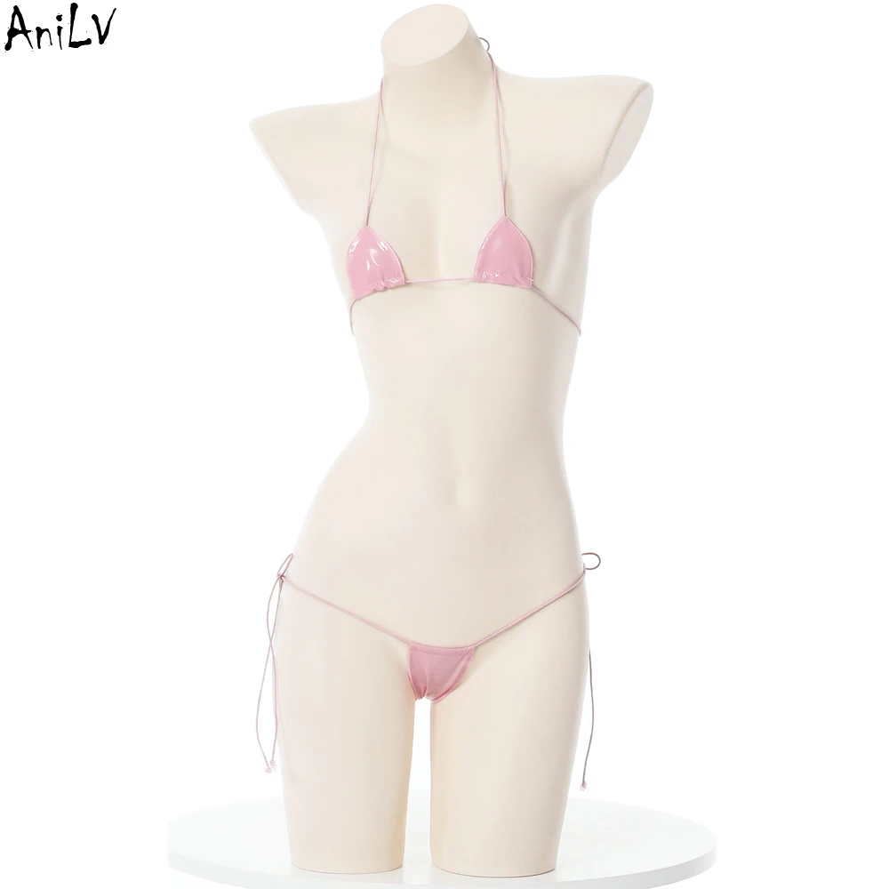 AniLV Summer Beach Mini Bikini Set Women Sexy Underwear Temptation Lingerie Outfit Erotic Costumes