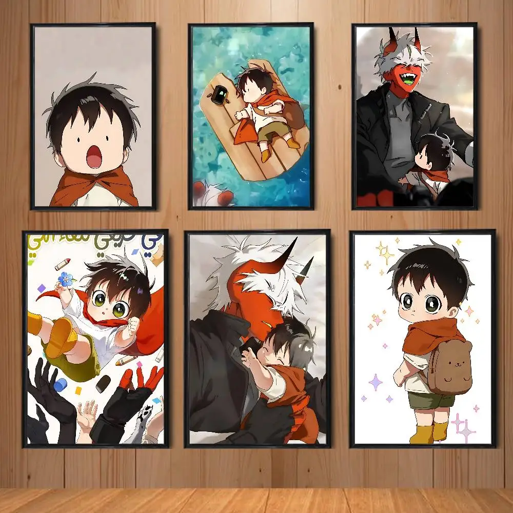 Mori On the Way to Meet Mom High Quality Dorm Living Room Aesthetic Wall Decoration Painting Poster Stickers Gift