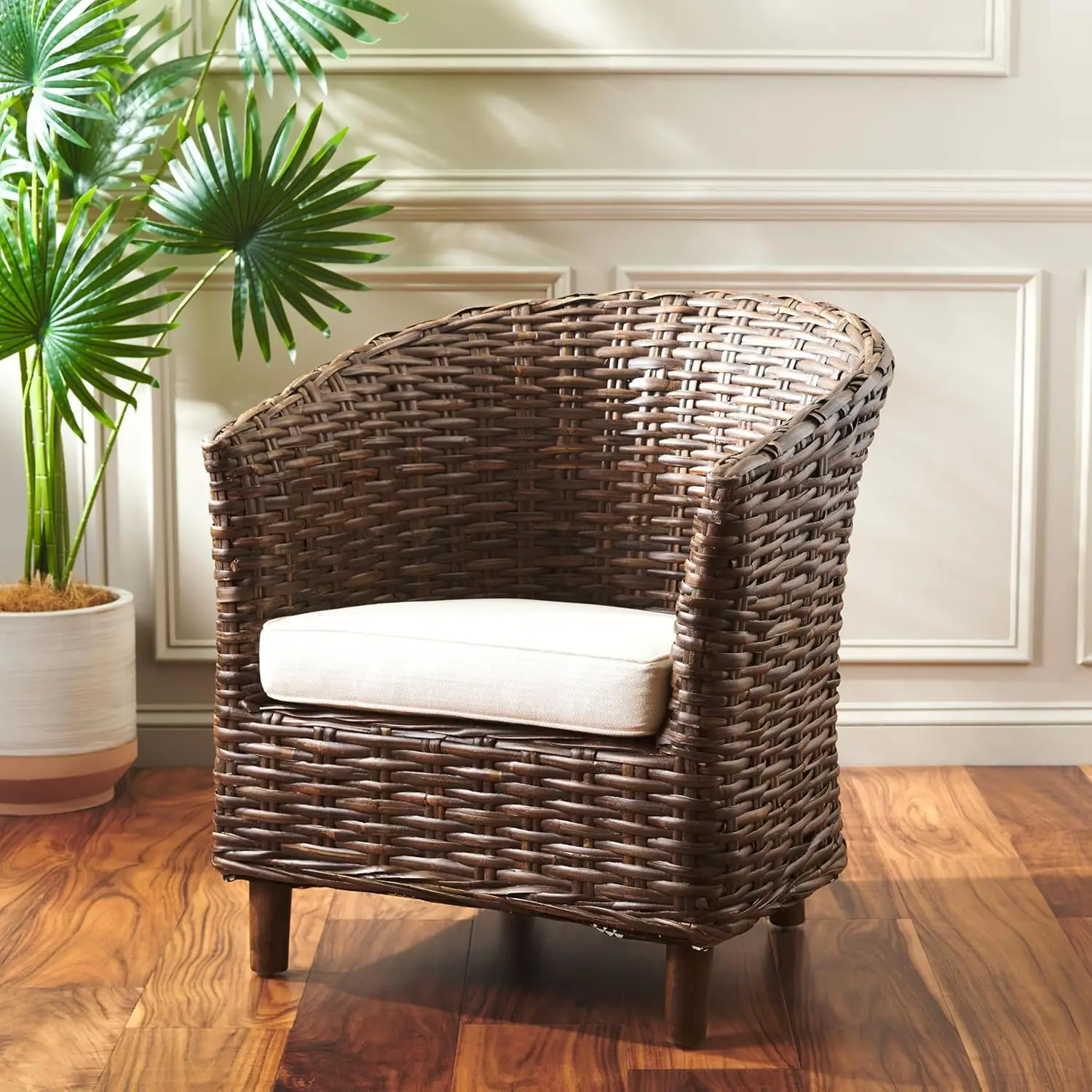 Safavieh Home Collection Omni Honey Barrel Chair