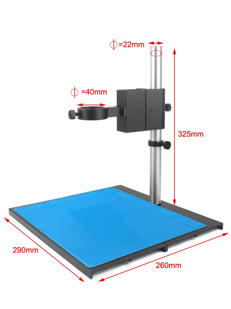 Aluminium Verstelbare Focusbeugel Scherpstel Houder Tafelstandaard 40mm 50mm Voor Digitale HDMI USB Video Microscoop Camera