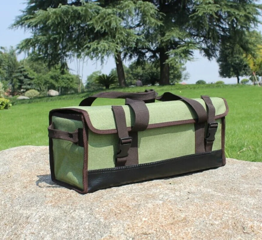 Portable Multi Color Camping Outdoor Multi-Function Picnic Bag Storage Box National Pattern Picnic Basket 43*17*17cm