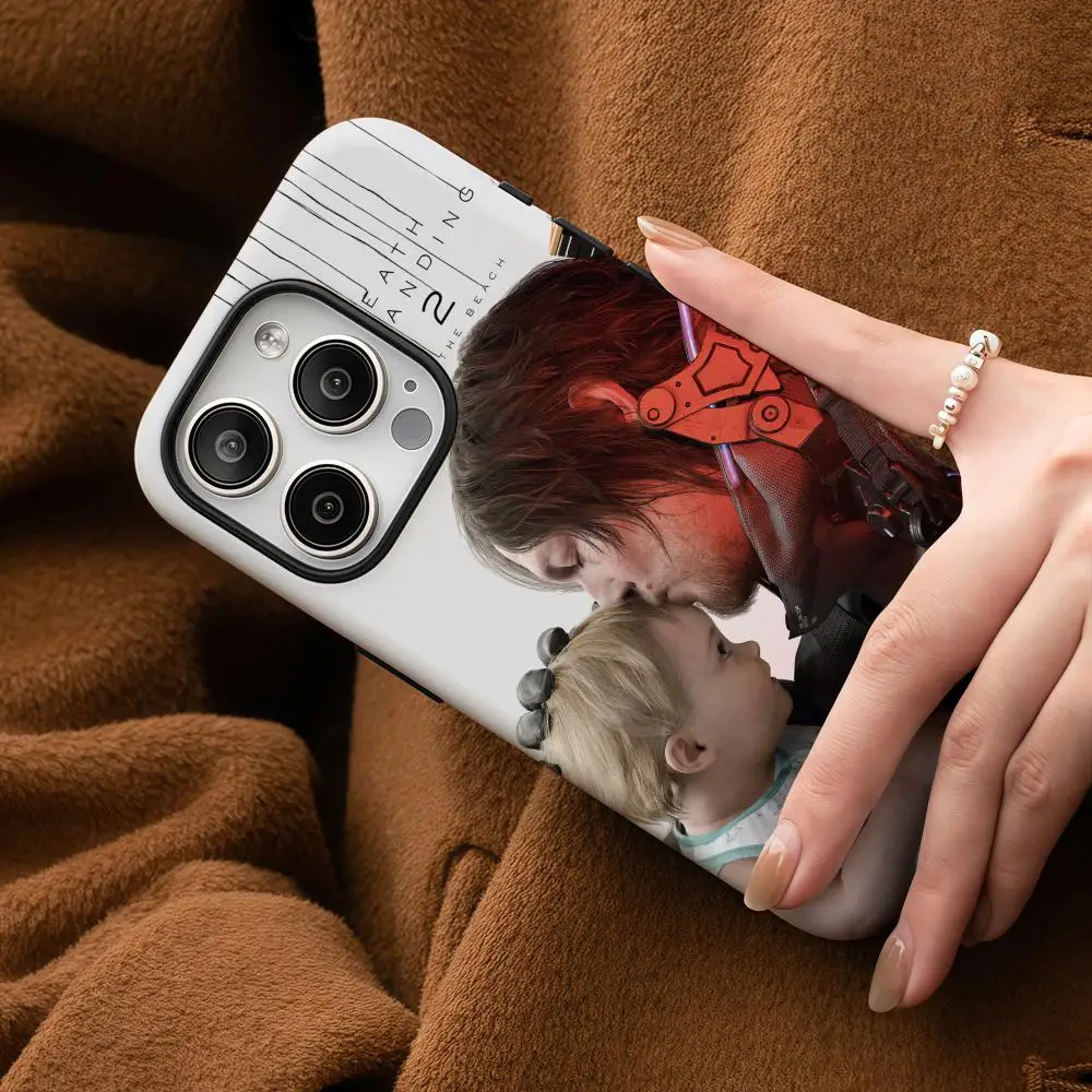 

Game D-Death Stranding 2 Phone Case For Samsung Galaxy S25 24 23 22 Ultra Plus A56 36 26 Glossy HD Double-Layer Hard Shell