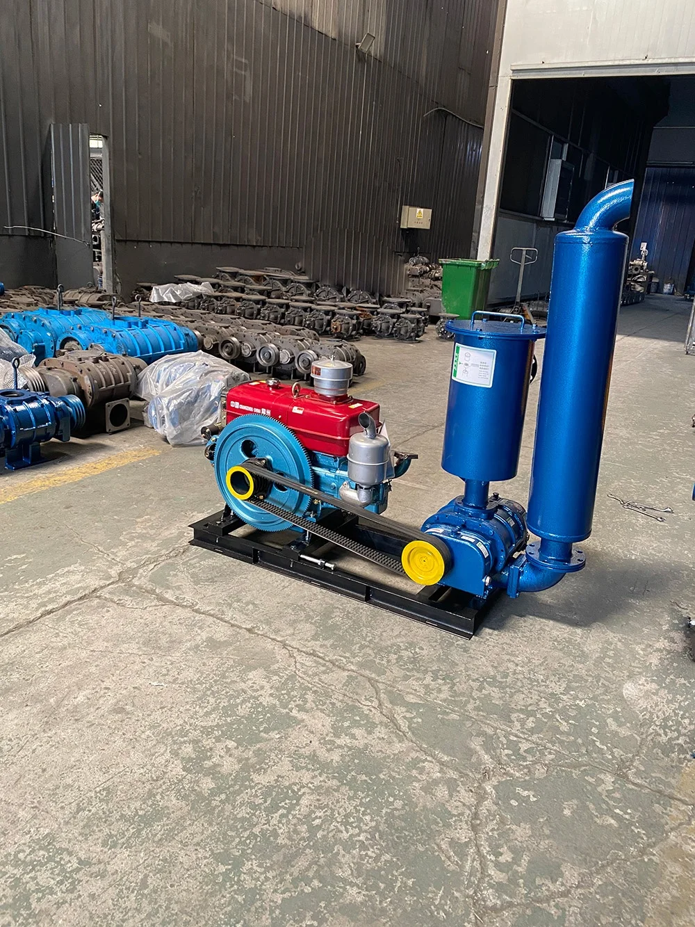 Diesel Engines Equipped with Three-leaf Roots Blowers Are Cast Iron and Available in Various Specifications for Customization