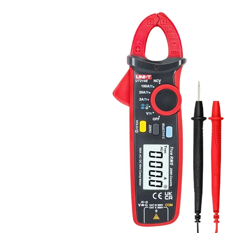Clamp Meter Digital Multimeter AC DC Current Voltage Resistance Tester Intelligent Anti Burn Electrical Ammeter For