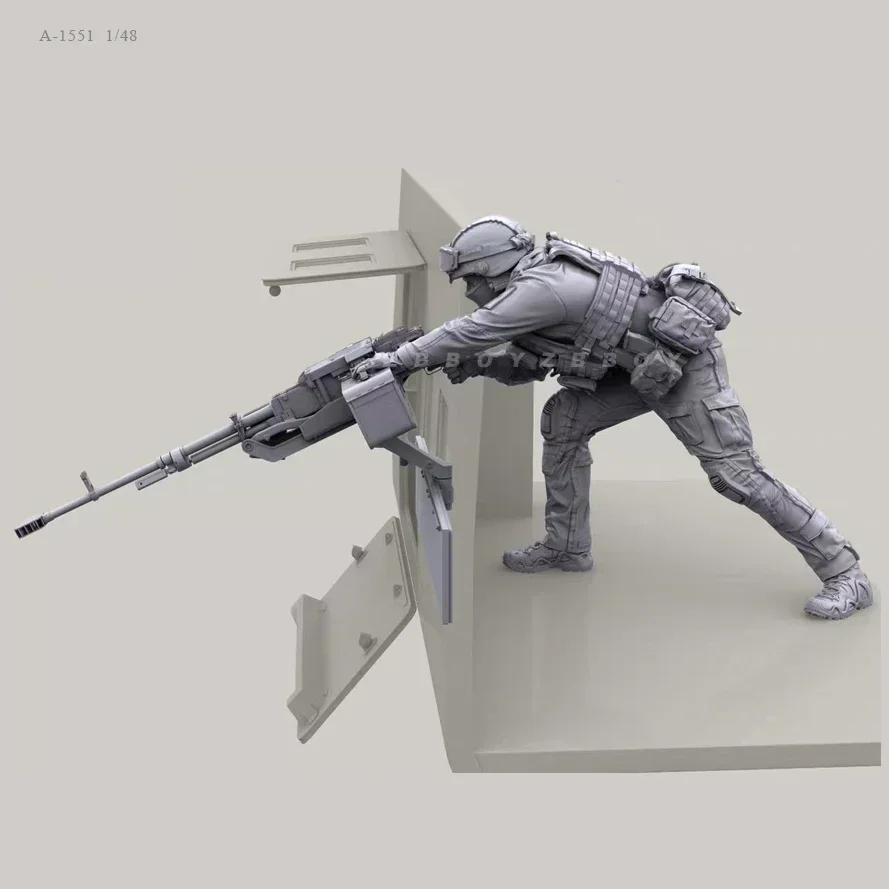 1/48 Resin Soldier model kits figure colorless and self-assembled A-1551