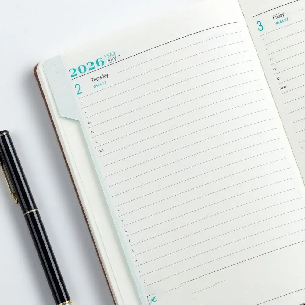 

Wear-resistant 2026 Schedule Planner Thick Paper 365 Days Bookmark Year Planner Notepad Efficient Time Organizer Task Priority