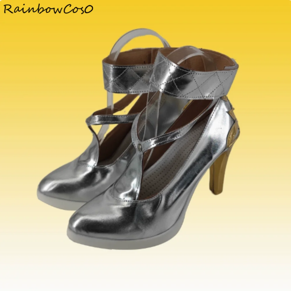 Jinhsi Wuthering Waves Scarpe Cosplay Stivali Gioco Anime Halloween Natale RainbowCos0 W4671