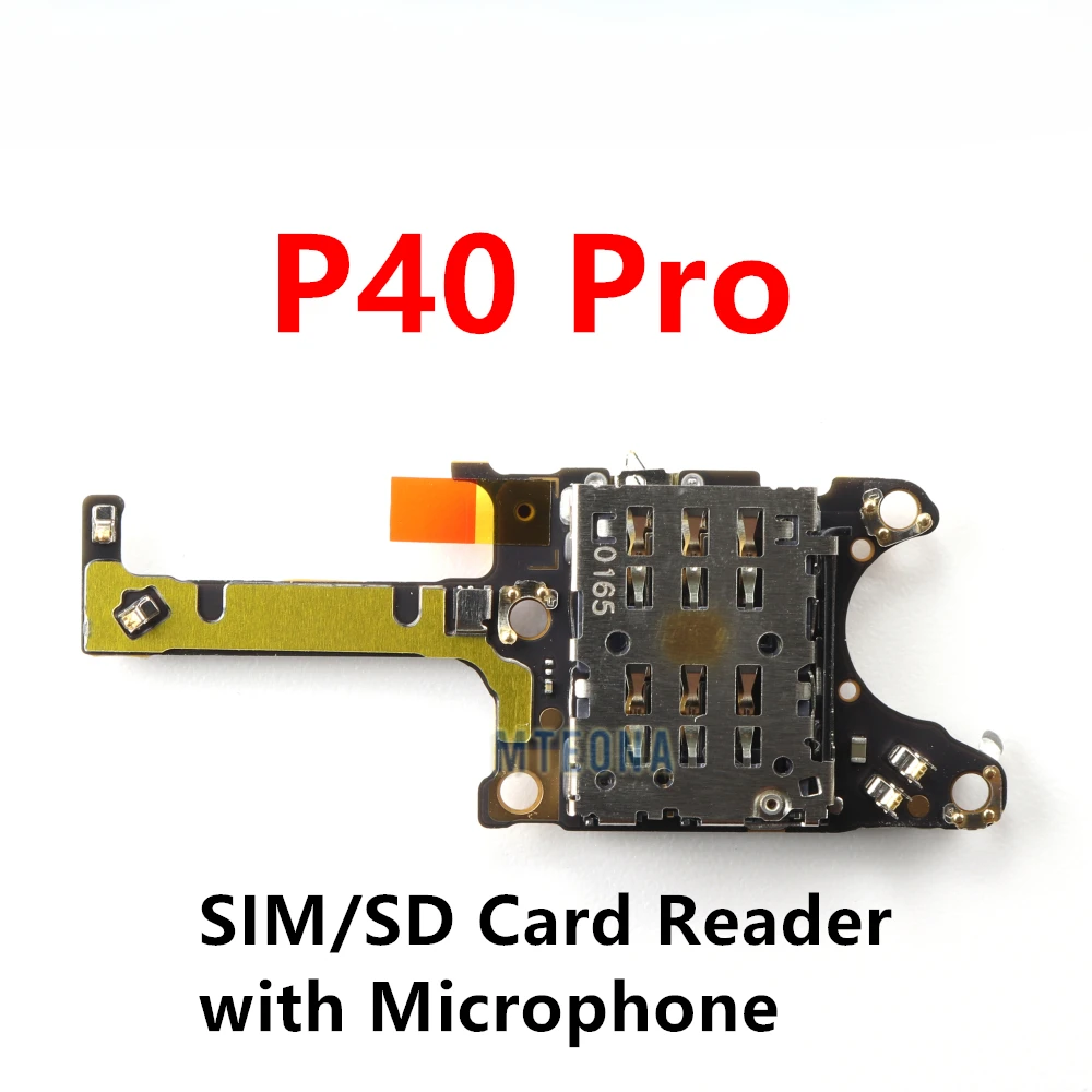 ميكروفون سيم بطاقة حامل صينية مجلس USB شحن حوض كابل مسطح لهواوي P40 برو موصل شريط مرن #3