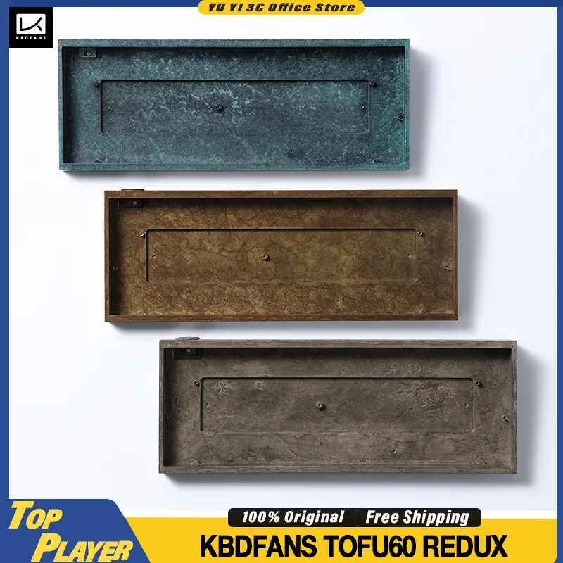 غلاف لوحة مفاتيح الألعاب KBDfans Tofu60 Redux معالجة الألومنيوم باستخدام الحاسب الآلي يدعم تخطيط GH60 لـ RAKKA Wooting 60HE MAD60 DZ60 PCB #1