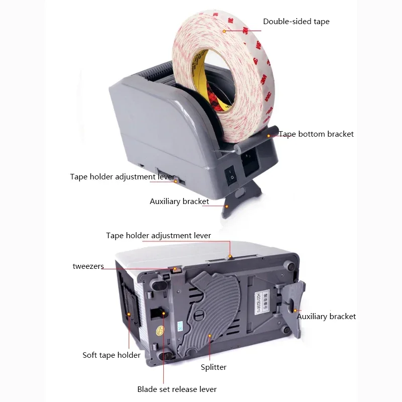 

ZCUT-9 Automatic Cutting and Tape Paper Machine 110V220V Double-sided Carton Sealing Tape Adhesive Paper Cutting