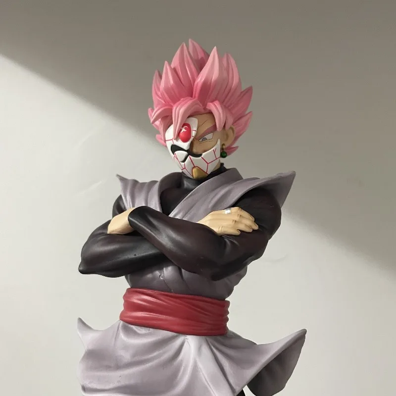 

27 см Dragon Ball Z Super Saiyan Goku Black Zamasu Маска Фигурка ПВХ Модель Статуя Украшение Рабочего Стола Игрушка Подарочный Орнамент