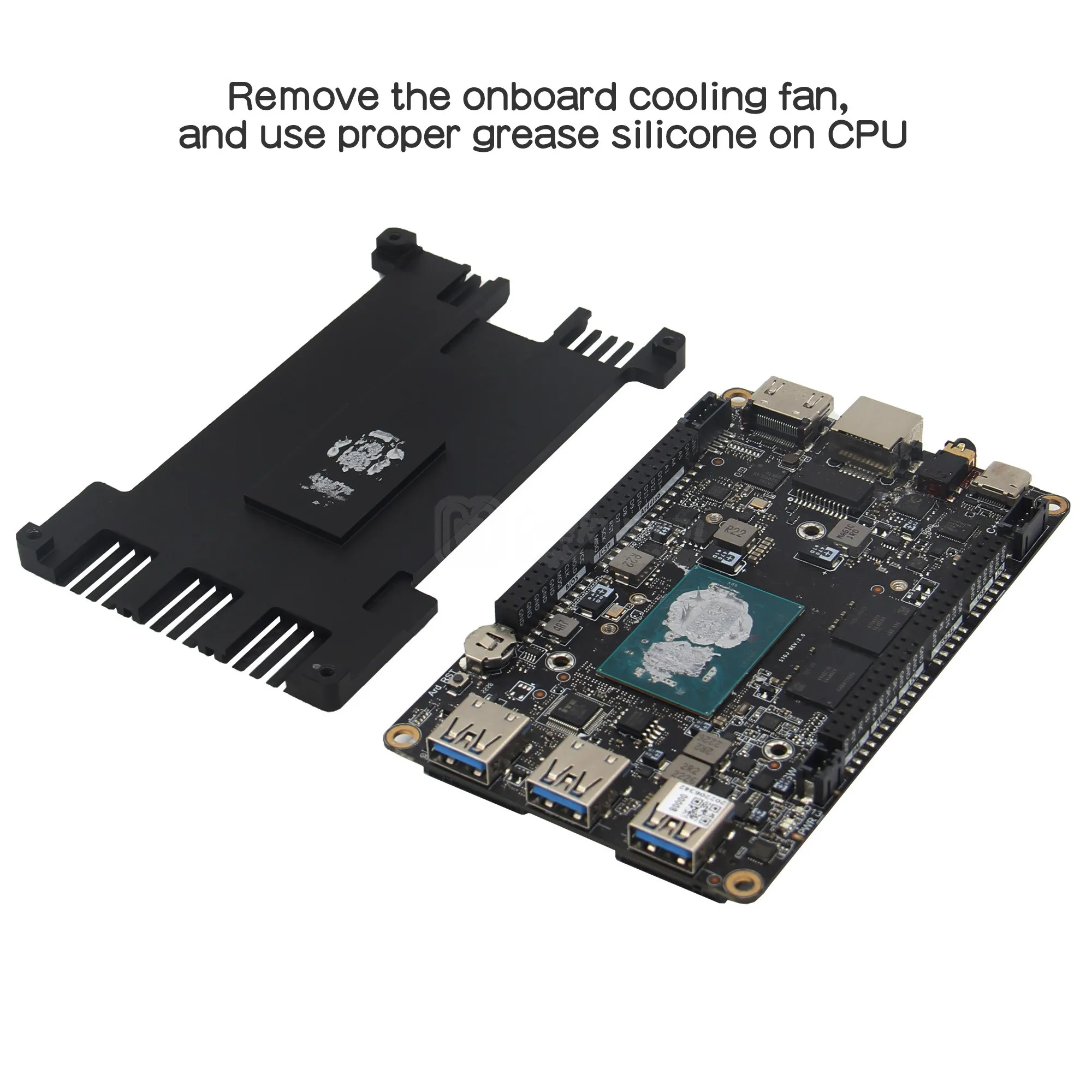 LattePanda 3 Delta Case LP3 Caja de aleación de aluminio (¡SIN soporte Delta 2! !! )