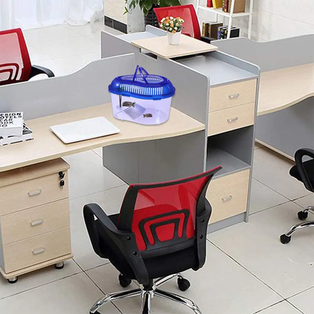 

1Pcs Turtle Cylinder with Drying Platform Plastic Fish Tank Large Space S Breeding Box for Turtles Handle Cover Easy to Clean