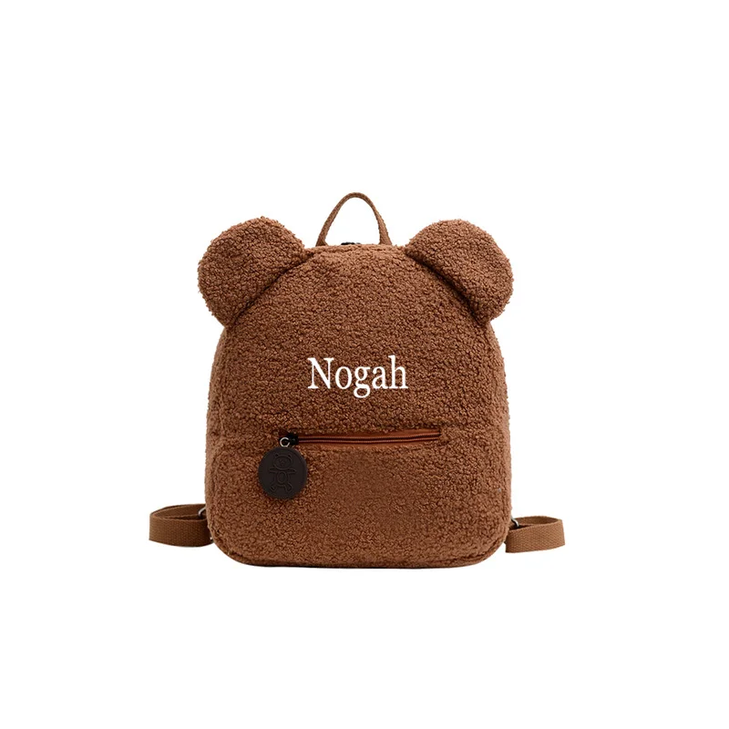 Custom Teddy Bear Backpack Embroidered Name Kids School Backpack Children\'s Day Party Gifts Birthday Bags with Personalized Name