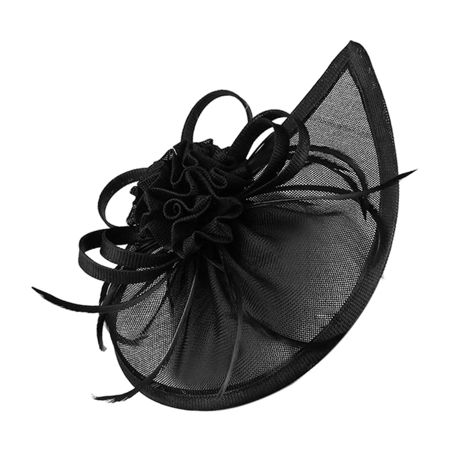 Black Fascinators Hat Headwear Headband Top Hat Mesh Accessories for Wedding Tea Party Prom Women and Girls Hair Decoration
