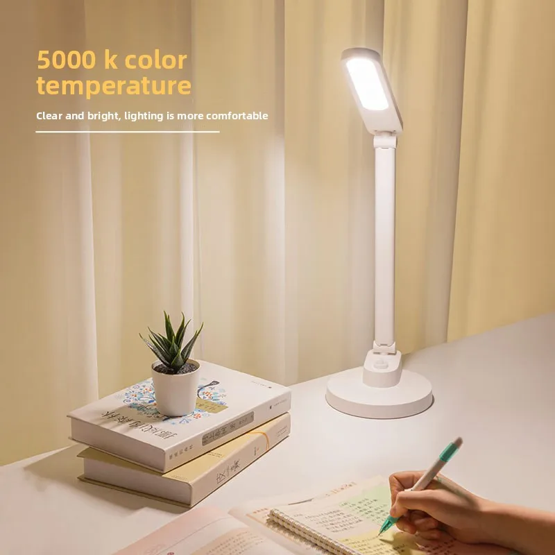 Touch Desk Lamp Stepless Dimming Foldable Student Dormitory Desk Bedside Lamp