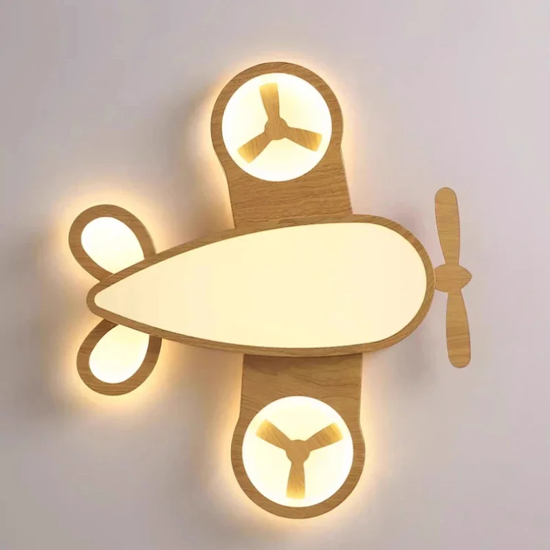 2025 غرفة الأطفال طائرة أضواء السقف سجل اللون LED هليكوبتر ضوء الشمال الحديثة الدافئة غرفة الشباب الصبي غرفة نوم السقف La #6