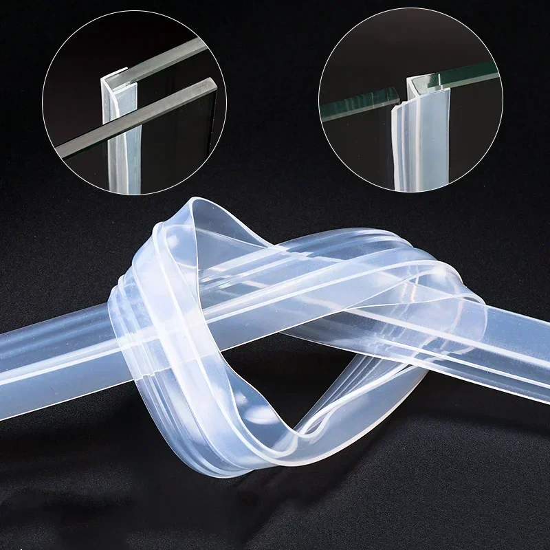 6/8/10/12 مللي متر الفجوة الزجاج دش الباب شريط عازل المطاط الحمام دش الباب نافذة الطقس شرائط مشروع سدادة الحمام السدادة #3