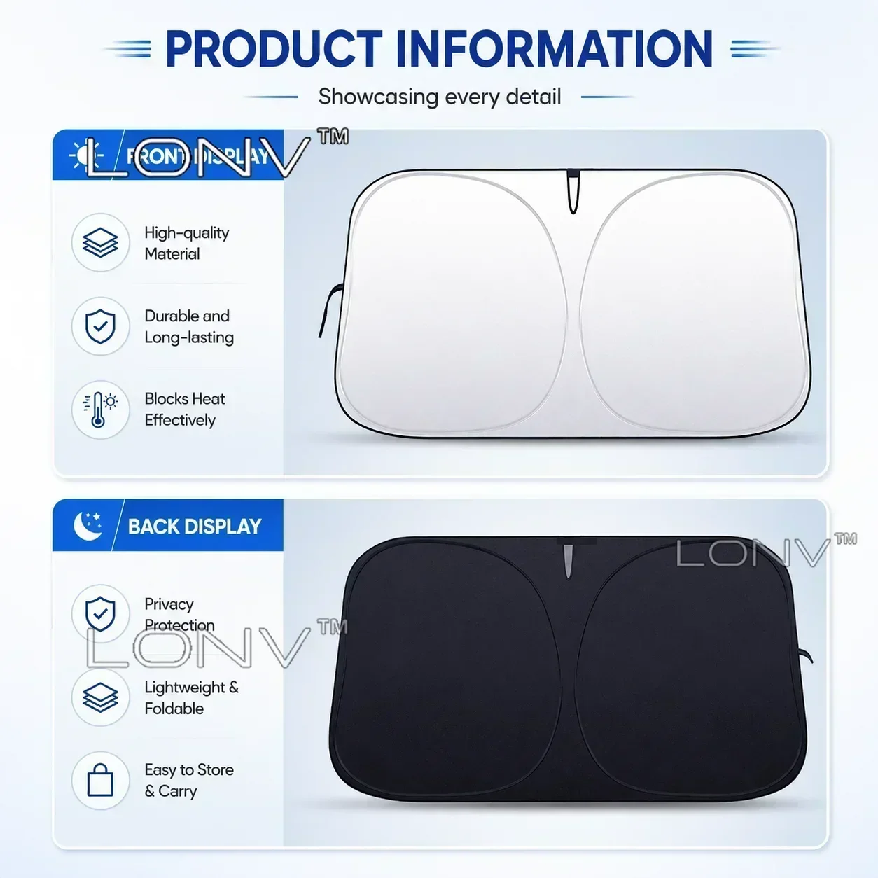 Für Kia Sportage NQ5 2026 2027 2025 2024 2023 Auto-Sonnenschutz Frontscheibenabdeckung Faltbarer Hitzeschutz-Zubehör für Autos – Detail 2