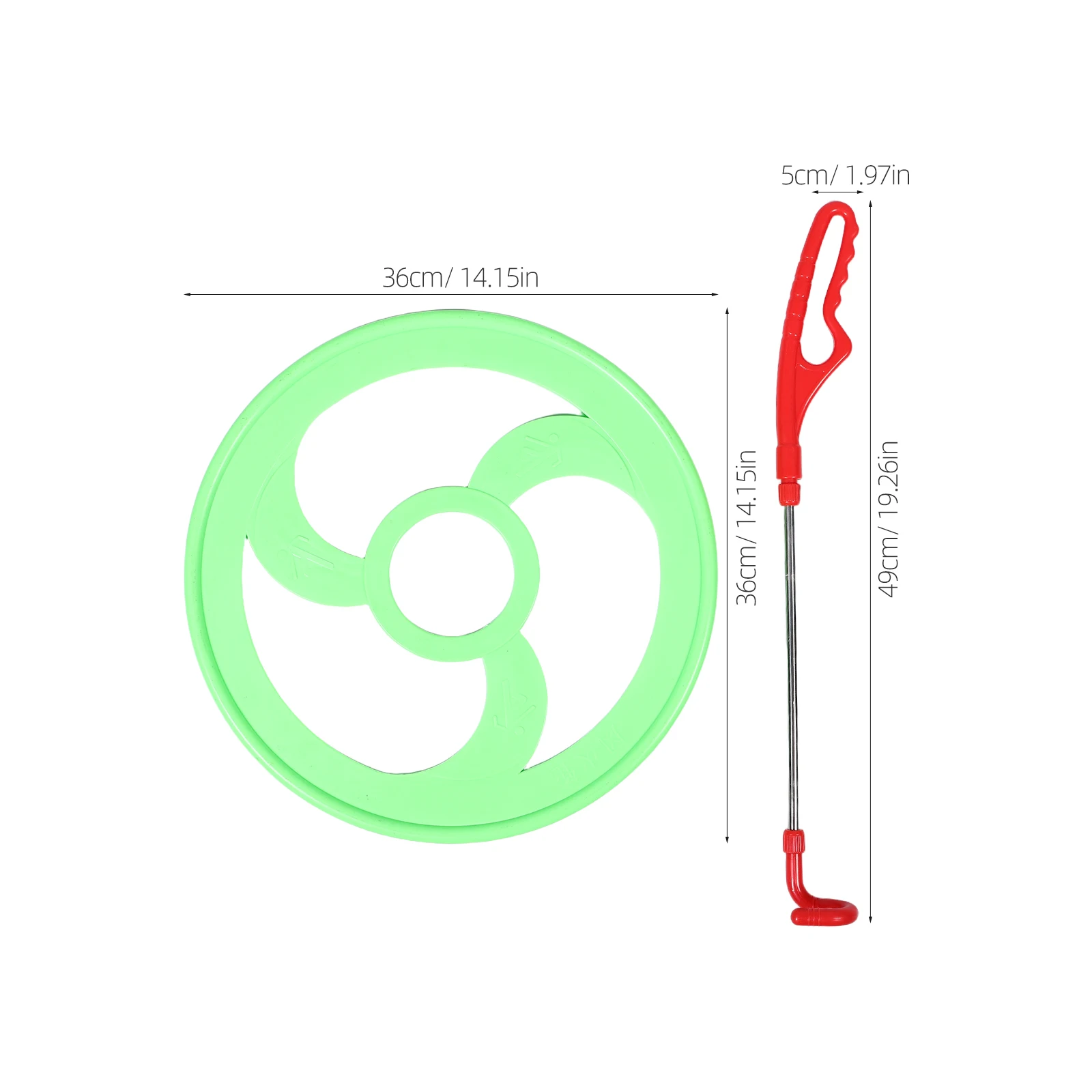 مجموعة واحدة من حلقات الدفع البلاستيكية للأطفال في الهواء الطلق لتدريب المهارات الحركية وخفيفة الوزن ومتينة معدات اللعب للأطفال #5