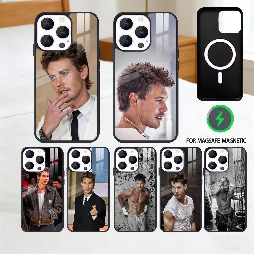 

A-Austin B-Butler Actor Phone Case For iPhone 17,16,15,14,13,12,Plus,Pro,Max for Magsafe Magnetic Wireless Charging