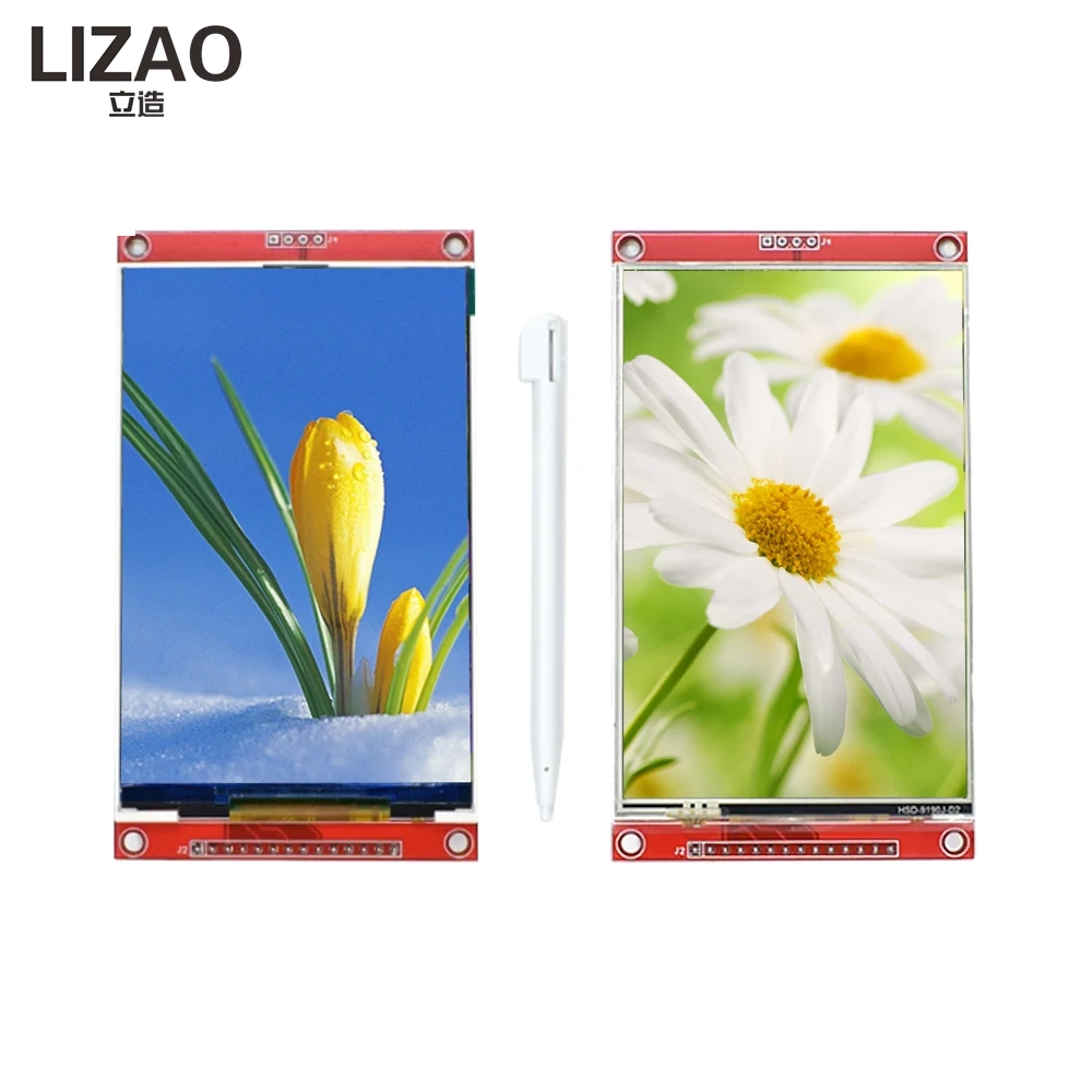 LIZAO 4.0 inch LCD 480*320 MCU SPI Serial TFT LCD Module Display Screen with Touch Panel Build-in Driver ST7796S
