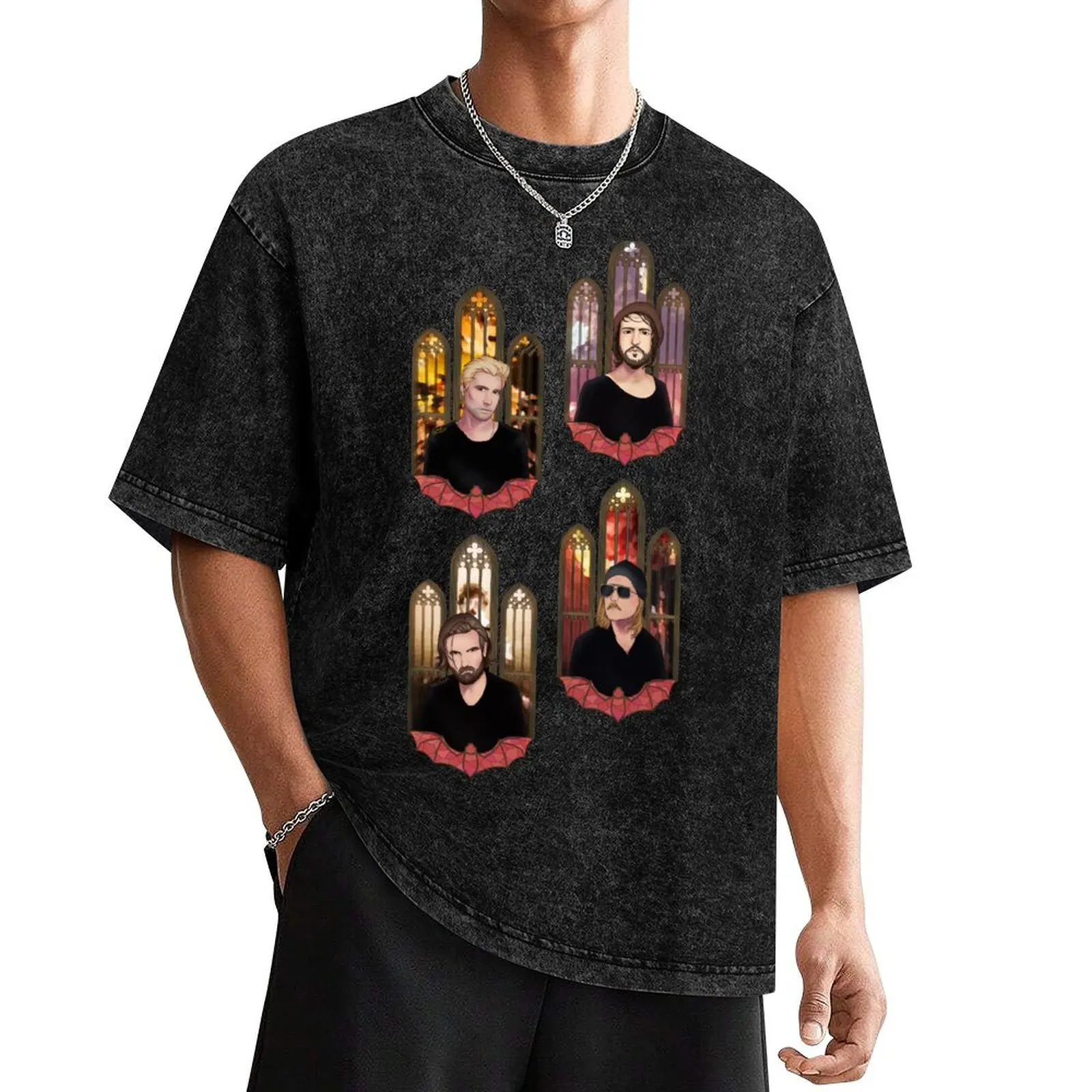 

Kensington band T-Shirt vintage anime shirt quick drying customs mens designer t shirt