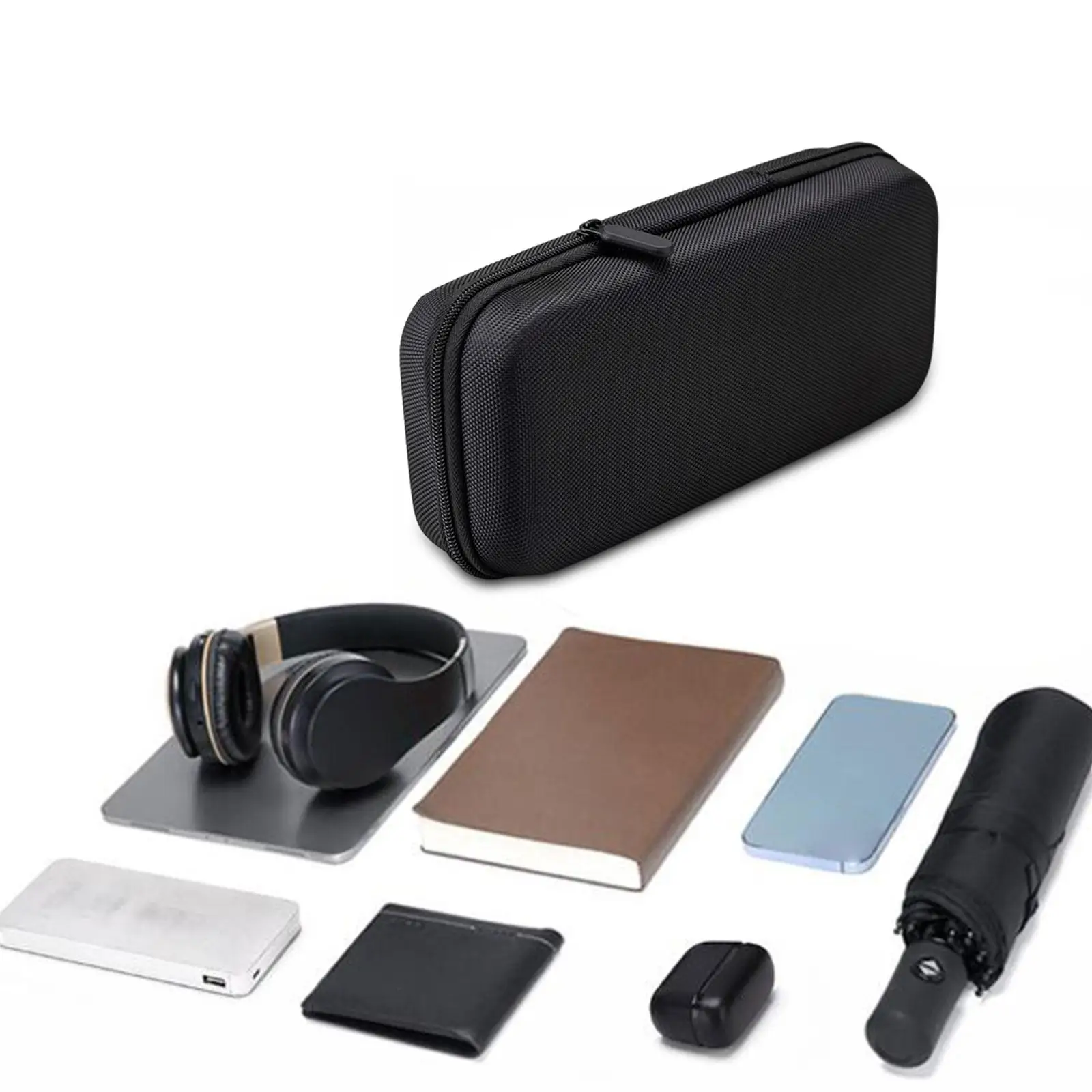 Hard EVA Carrying Case Durable Mesh Inner Pocket Shockproof EVA Storage Bag for Electronic Accessories USB Charging Cable Phone