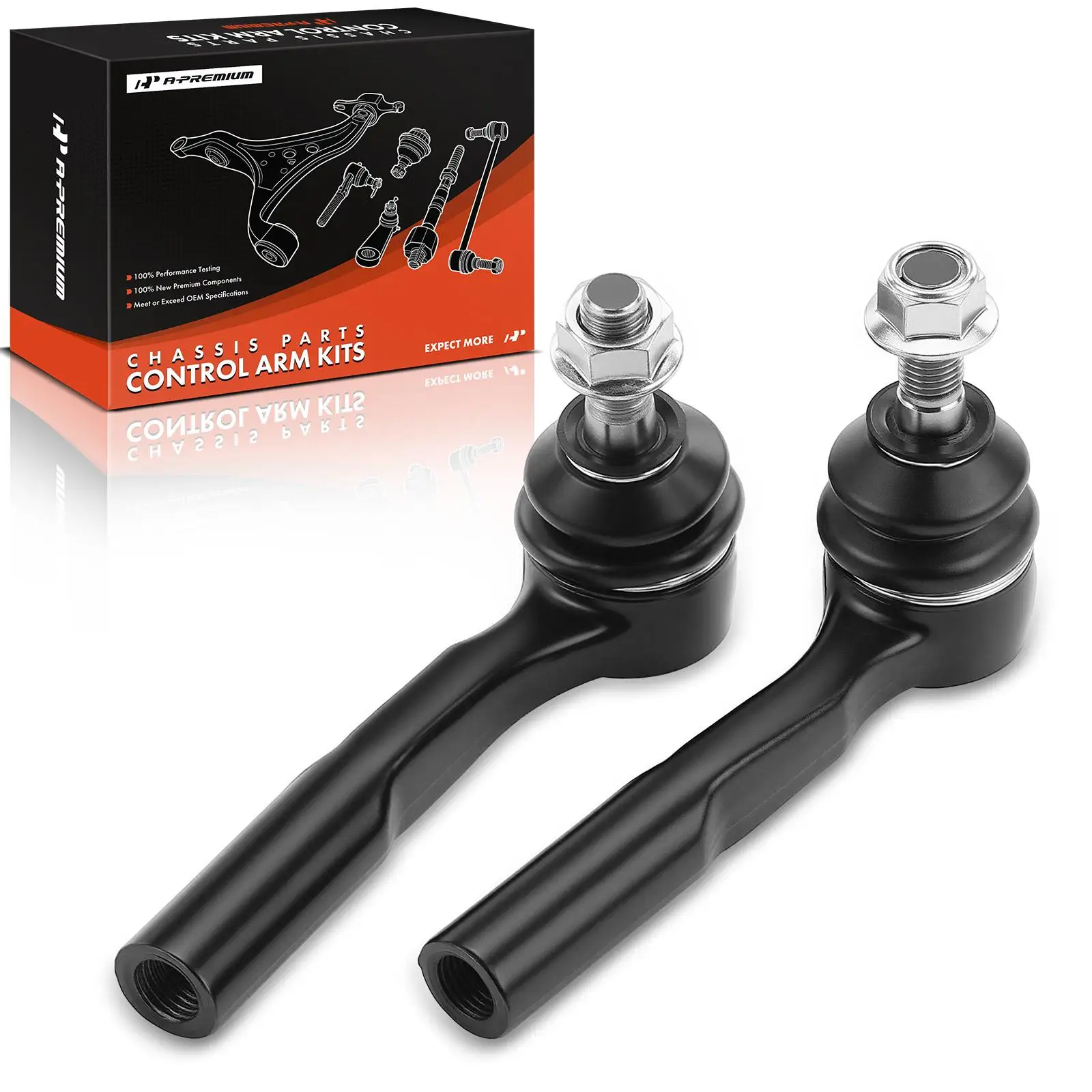 A-Premium 2x Front Outer Tie Rod Ends for Saab 9-3 2003-2011 9-5 2002-2009 9-3X 2010-2011 77363713 77363712