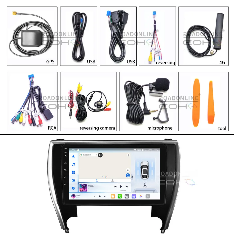 لتويوتا كامري النسخة الأمريكية 1280*720 UIS7862 ثماني النواة 8 + 256gb سيارة الملاحة CarPlay راديو السيارة الوسائط المتعددة مشغل فيديو لتحديد المواقع #3