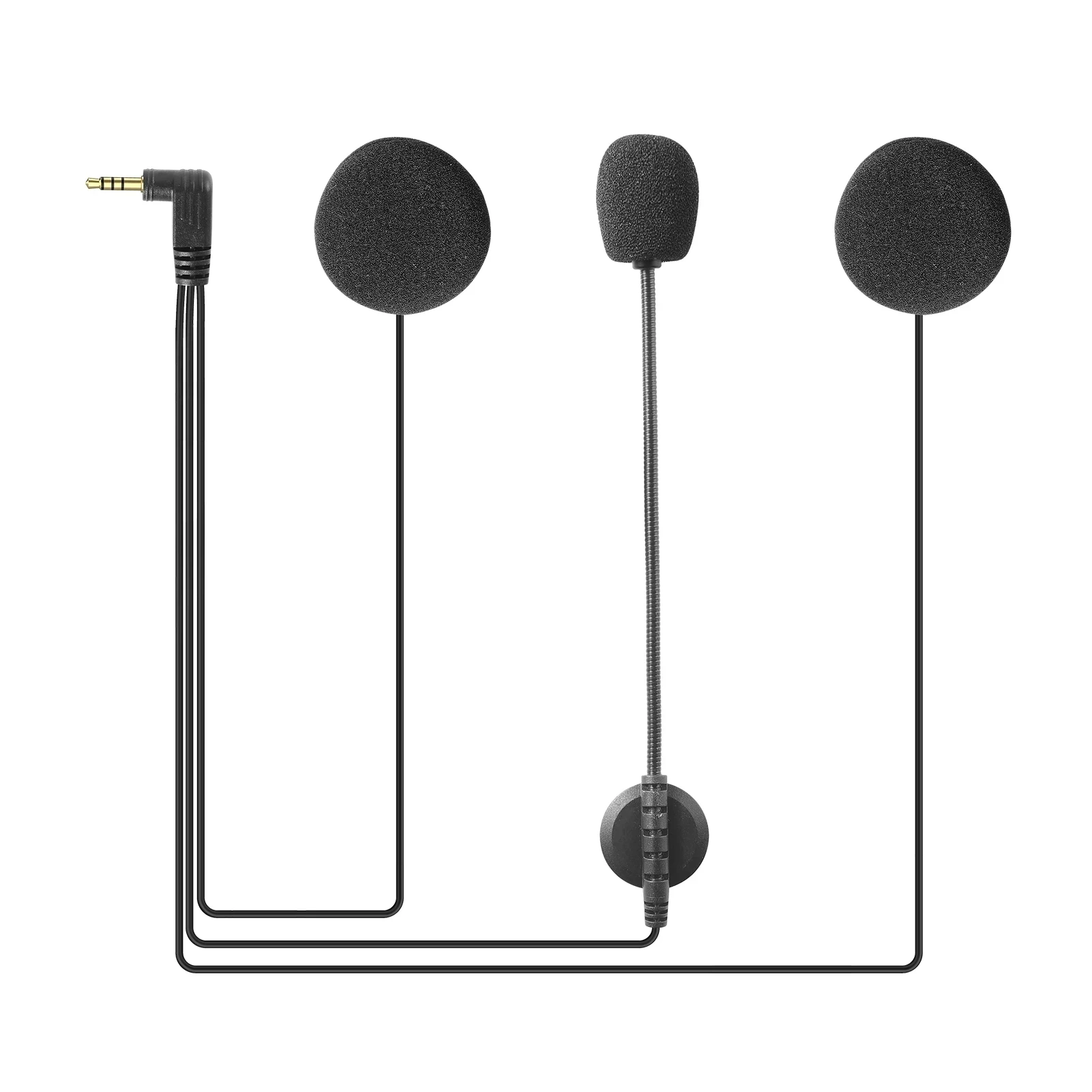 EJEAS V6 Pro Motorcycle Helmet Intercom 3.5mm Microphone Speaker Headset for Vnetphone V4 V6 Bluetooth Interphone