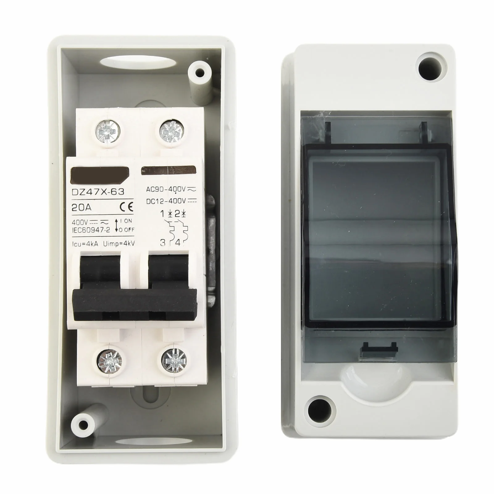 AC Circuit Breaker Switch with IP65 Protection Class for Solar PV Cell Combiner Box and Waterproof Junction Box