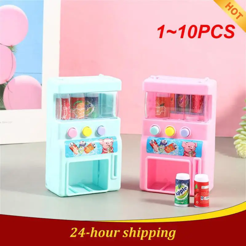 

1~10PCS Kids Simulation Self-service Vending Machine with Mini Drinks Play Toys