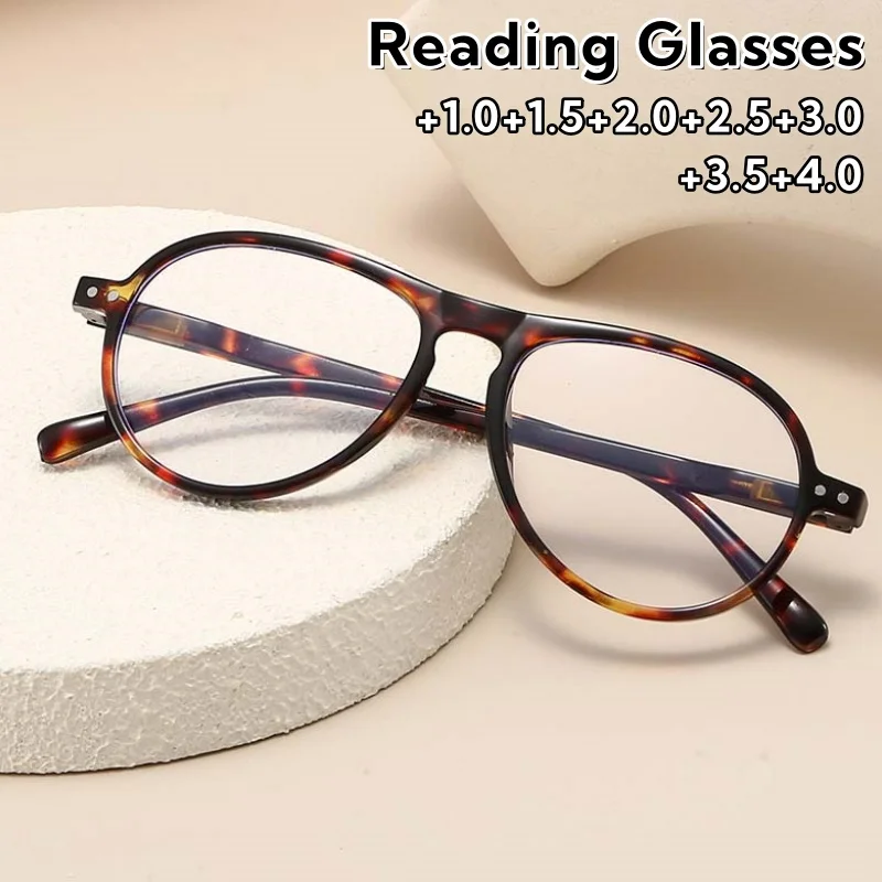 Fashion Colorful Print Toad-shaped Reading Glasses High-definition  Anti-blue Light Eyeglasses for Women and Men +1.0 To +4.0