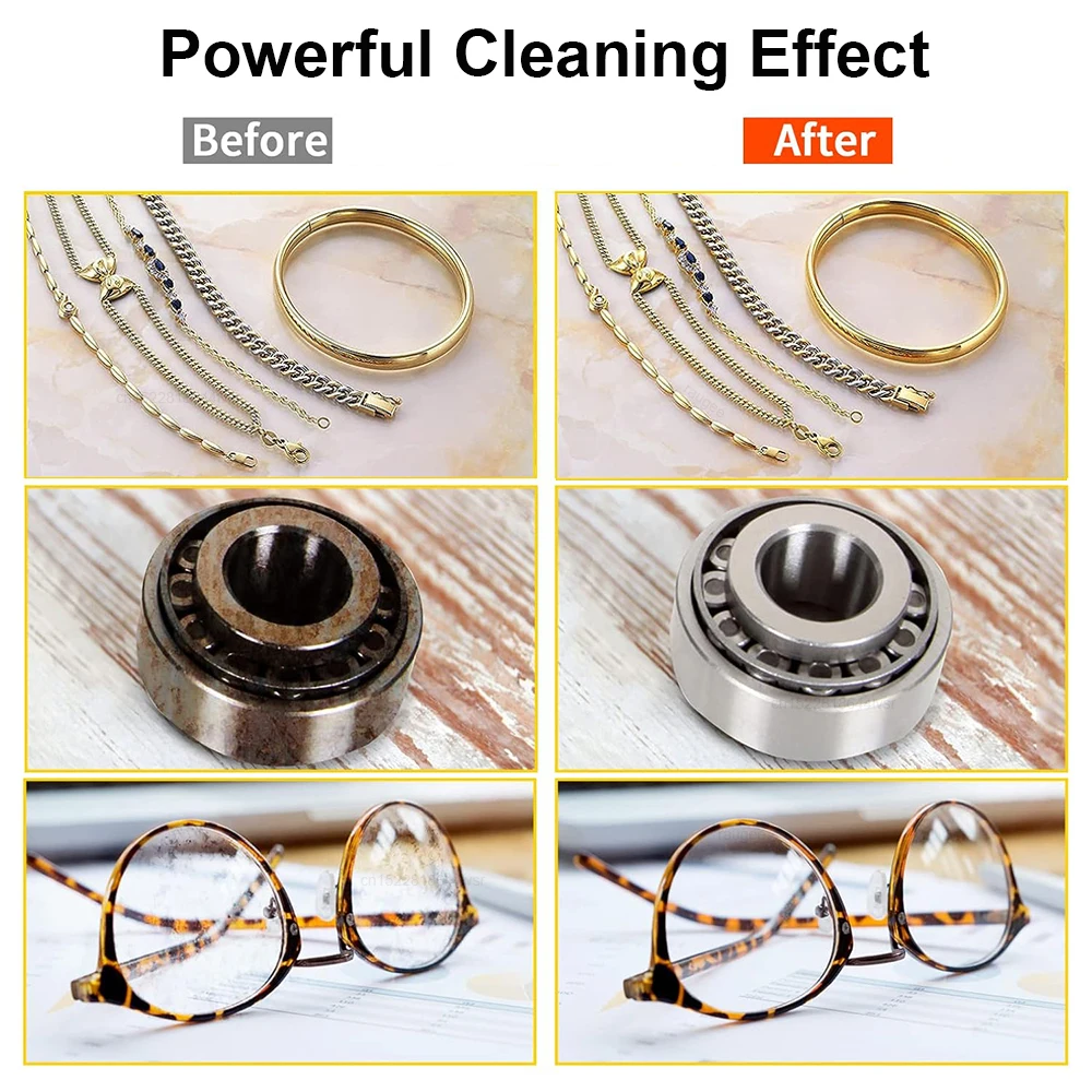 Ultrasonic Cleaner 800ML Ultrasonic Glasses Jewelry Cleaning Machine High Frequency Glasses Ultrasound Washing Bath 110V/220V