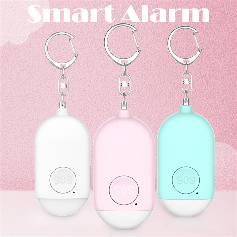 

Self Defense Alarm for Girl Women Security Protect Alert Personal Safety Scream Loud Keychain Emergency Charging Alarms