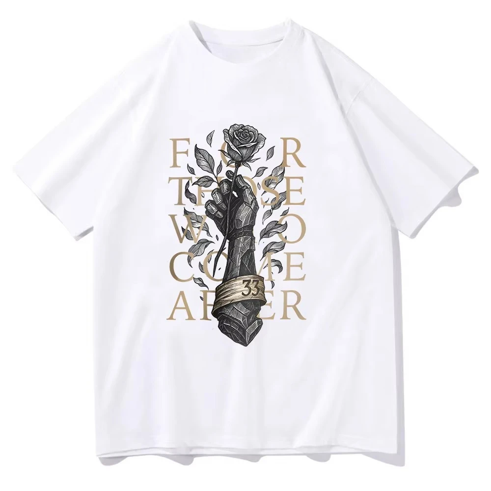 Hot Clair Obscur Epedition 33 Gamer Tee Unisex Fashion Short Sleeve Expedition 33 Casual Cotton Tee Gothic Oversized T-shirts