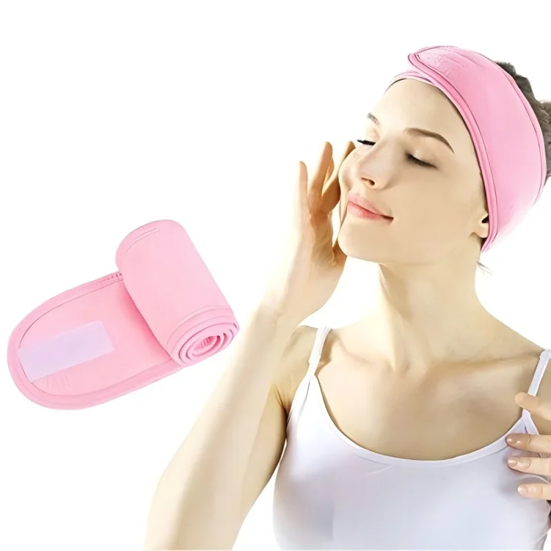 Women New Adjustable SPA Facial Headbands Hair Bands for Face Washing Bath Makeup Soft Toweling Shower Cap Hair Accessories